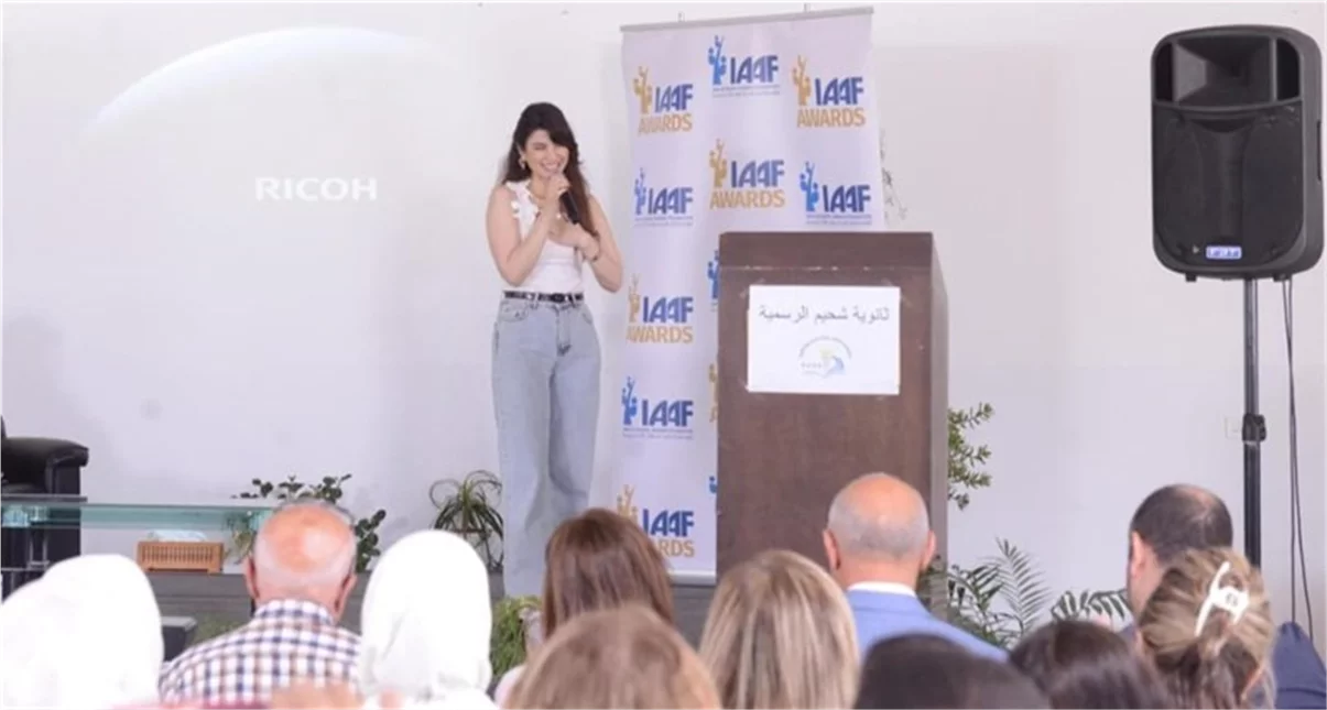 Inas Al Jarmakani and Aline Lahoud Conclude the IAAF AWARDS Competition at Chhim Public High School